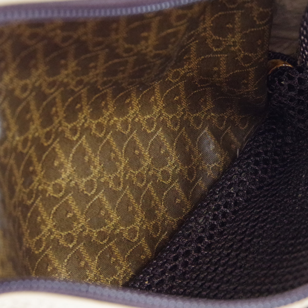 Christian Dior Trotter Cosmetic Handbag Beige
