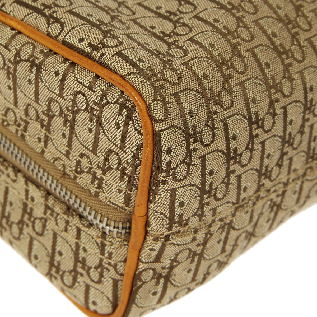 Christian Dior Trotter Cosmetic Handbag Beige