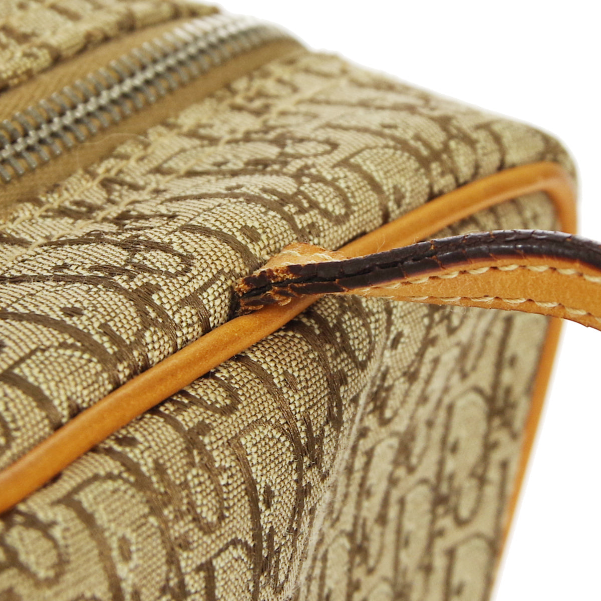 Christian Dior Trotter Cosmetic Handbag Beige