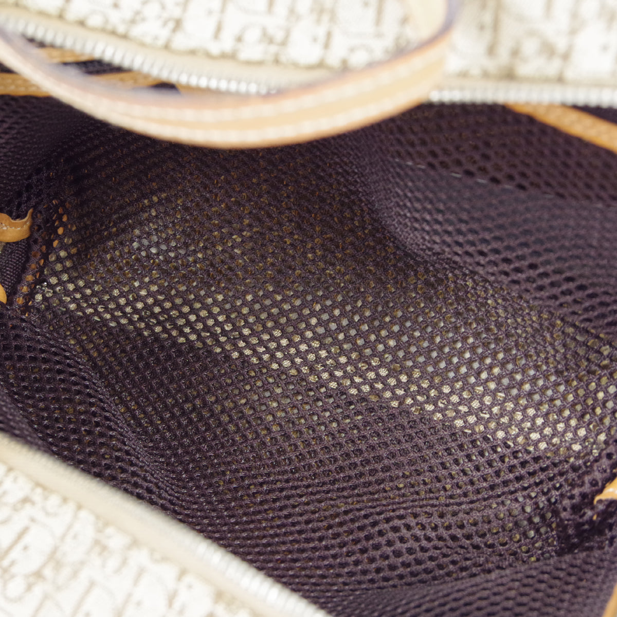 Christian Dior Trotter Cosmetic Handbag Beige