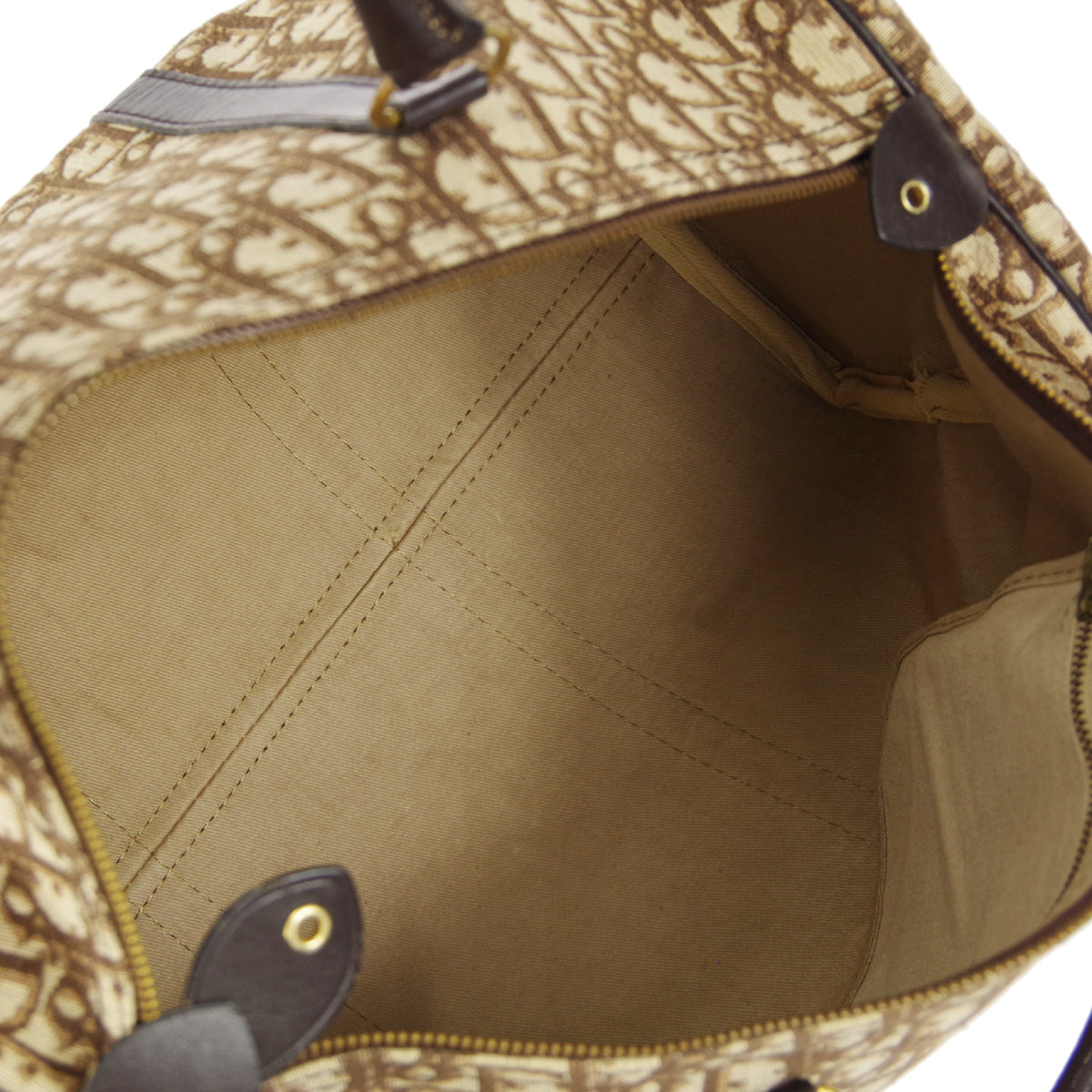 Christian Dior Trotter Handbag Brown