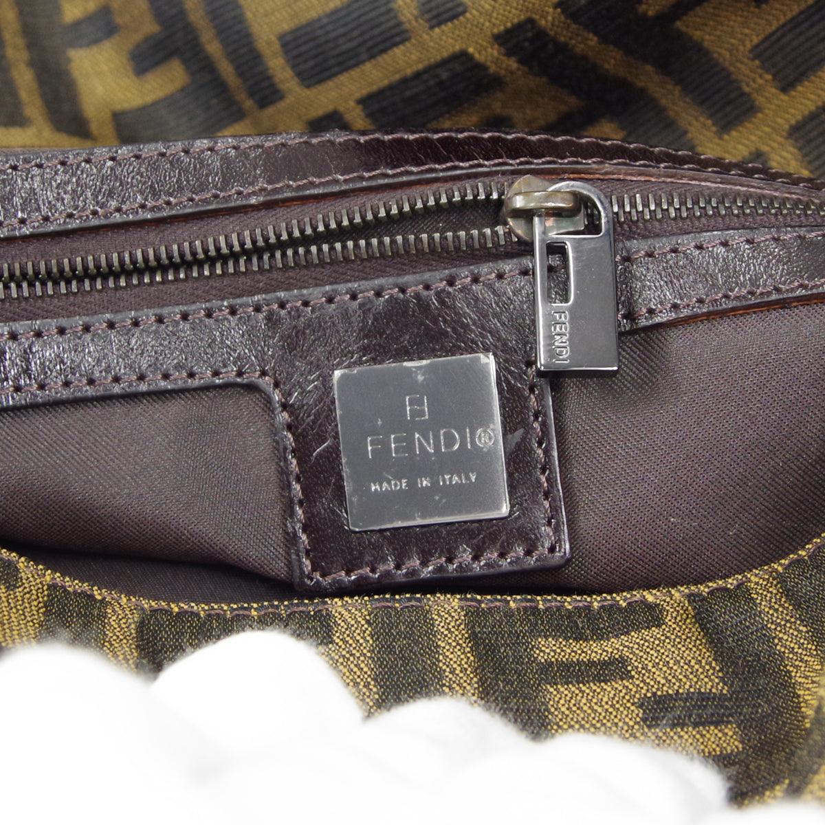 FENDI 2000s Zucca Mamma Baguette XL