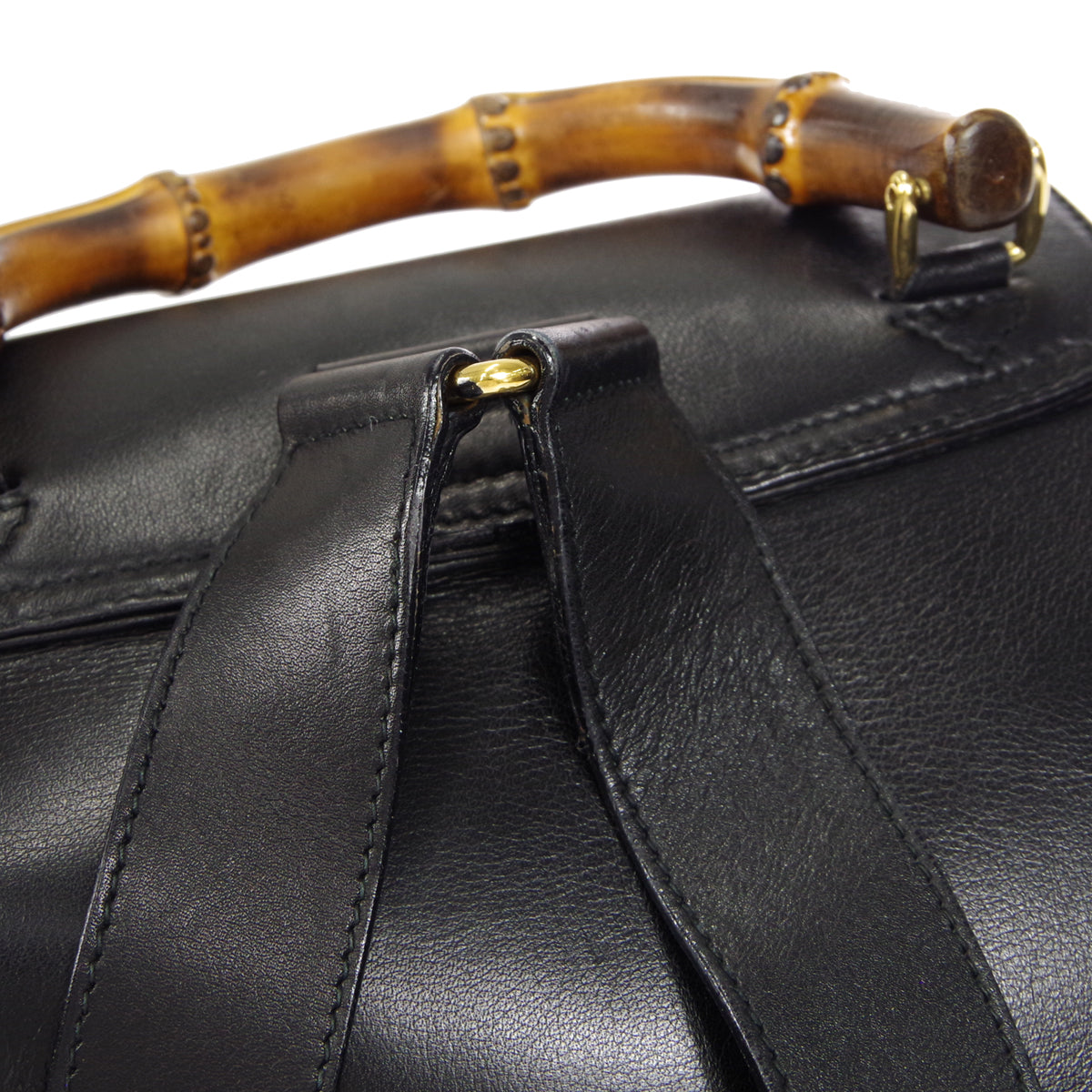 GUCCI Bamboo Backpack Black
