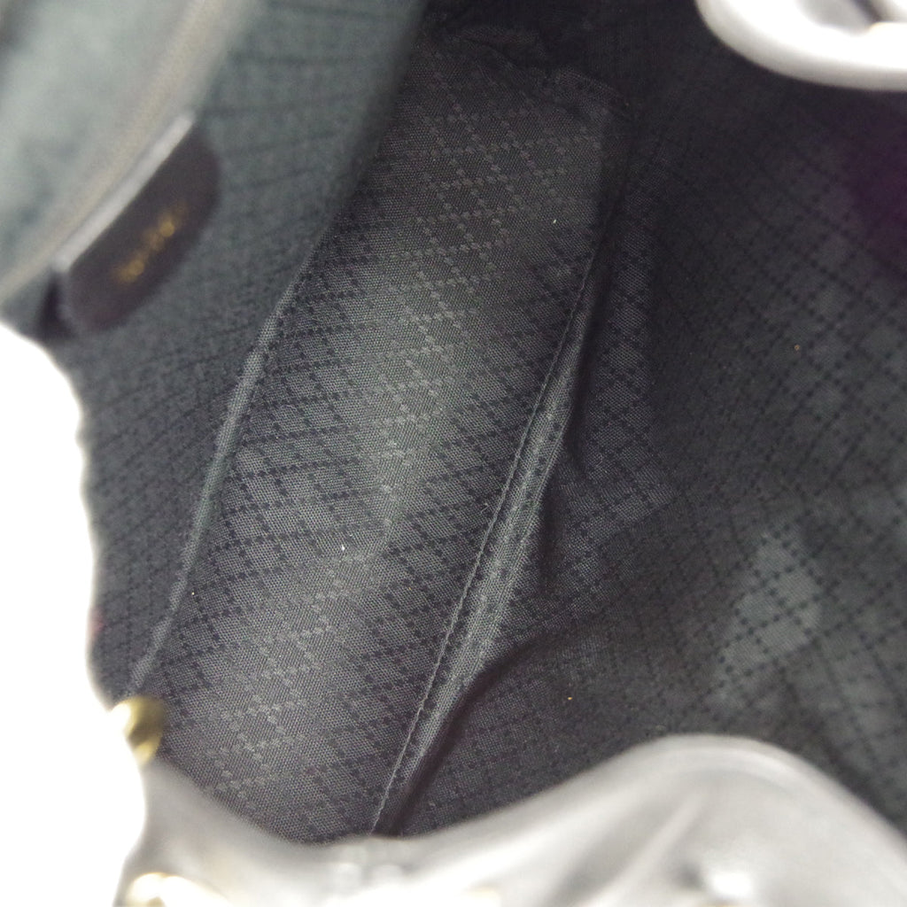 GUCCI Bamboo Backpack Black