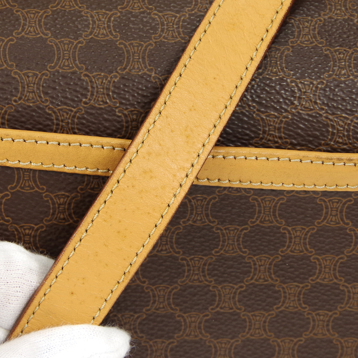 CELINE M14 Macadam Shoulder Bag