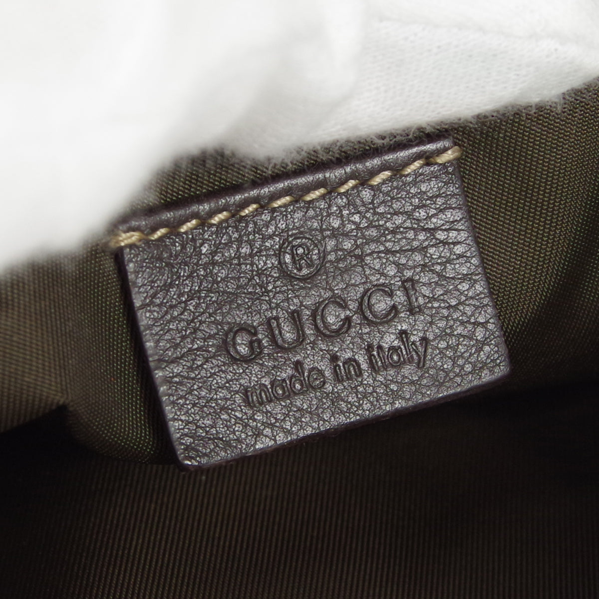 GUCCI GG Sherry Line Handbag Brown