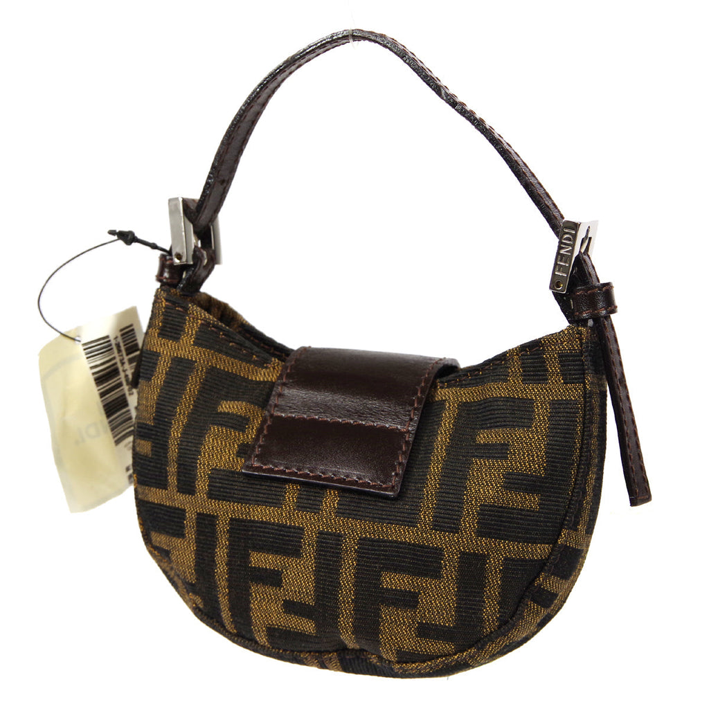 FENDI 1990s Zucca Micro Bag Brown