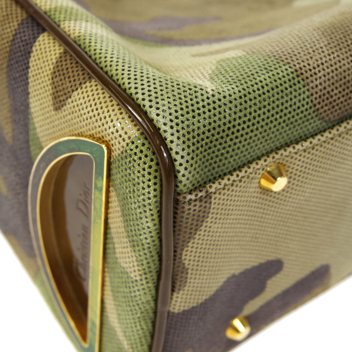 Christian Dior Handbag Green Camouflage