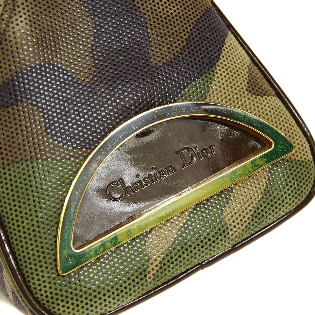 Christian Dior Handbag Green Camouflage