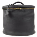 HERMES INTER CITY Vanity Handbag Black Fjord
