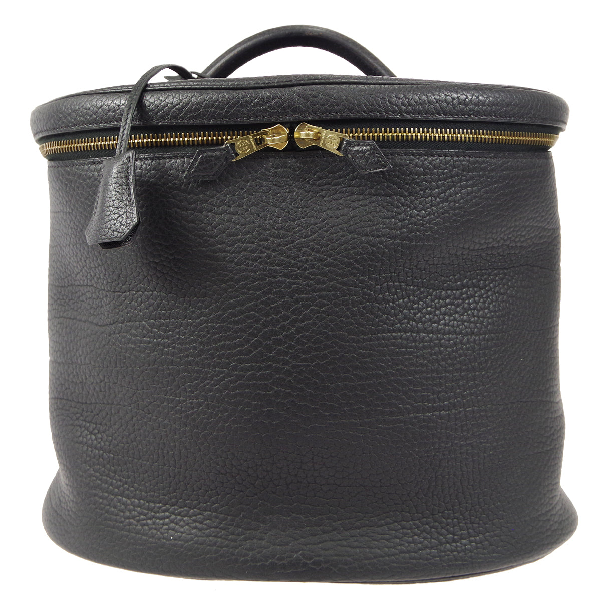 HERMES INTER CITY Vanity Handbag Black Fjord