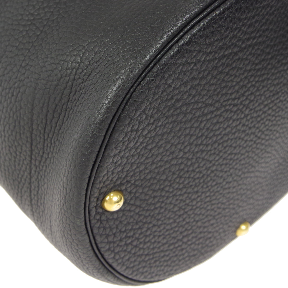 HERMES INTER CITY Vanity Handbag Black Fjord