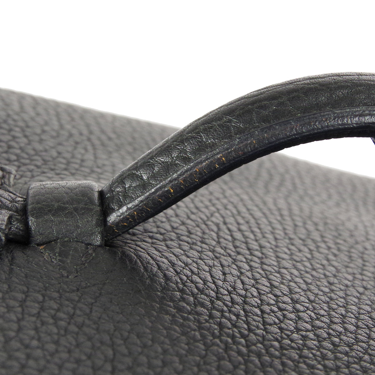 HERMES INTER CITY Vanity Handbag Black Fjord