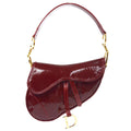 Christian Dior 2000 Trotter Saddle Handbag Bordeaux