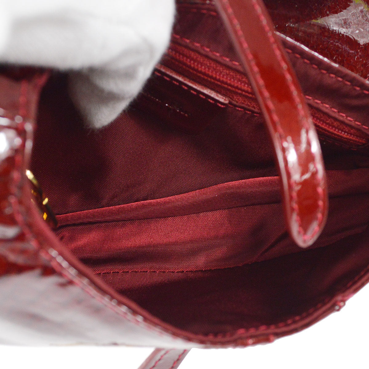 Christian Dior 2000 Trotter Saddle Handbag Bordeaux