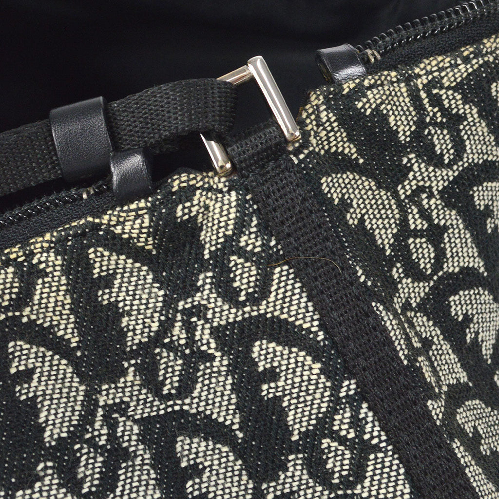 Christian Dior 2002 Trotter Handbag Black