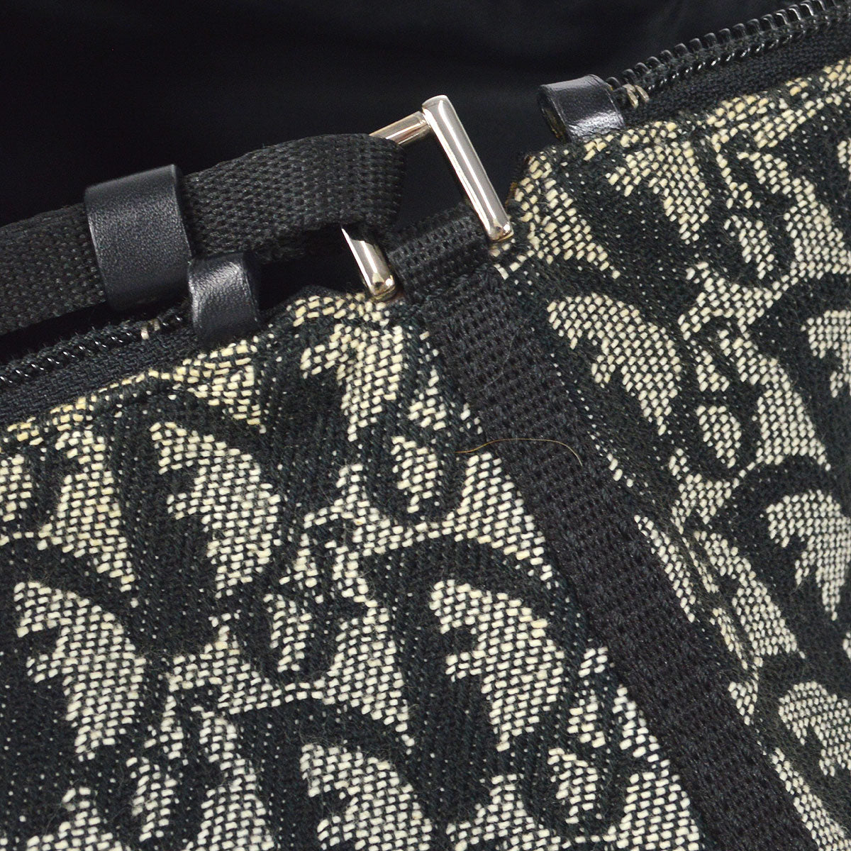 Christian Dior 2002 Trotter Handbag Black