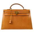 HERMES KELLY 40 SELLIER Handbag Natural Pigskin