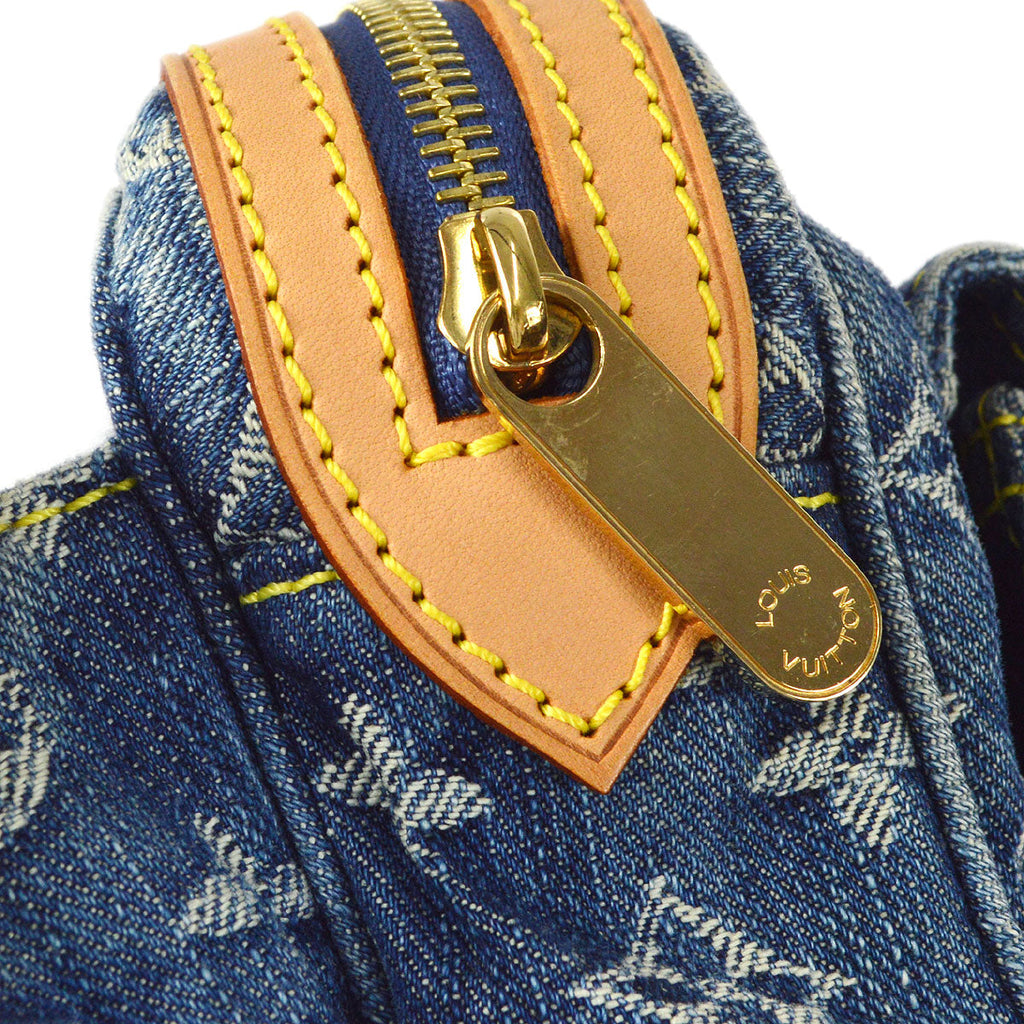 LOUIS VUITTON BUM BAG WAIST POUCH INDIGO MONOGRAM DENIM M95347