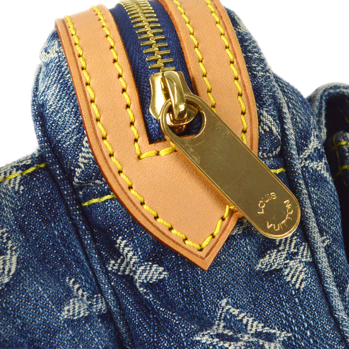 LOUIS VUITTON BUM BAG WAIST POUCH INDIGO MONOGRAM DENIM M95347
