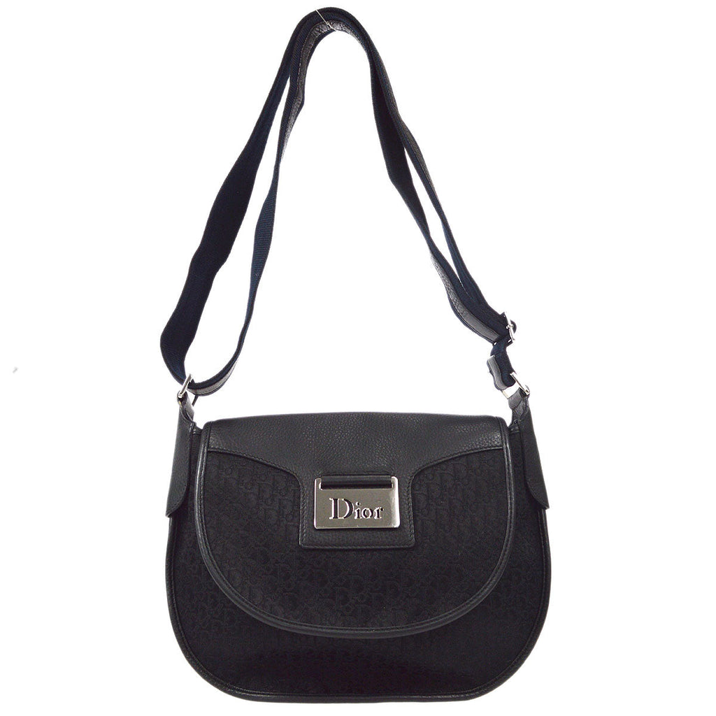 Christian Dior Street Chic Trotter Shoulder Bag Black