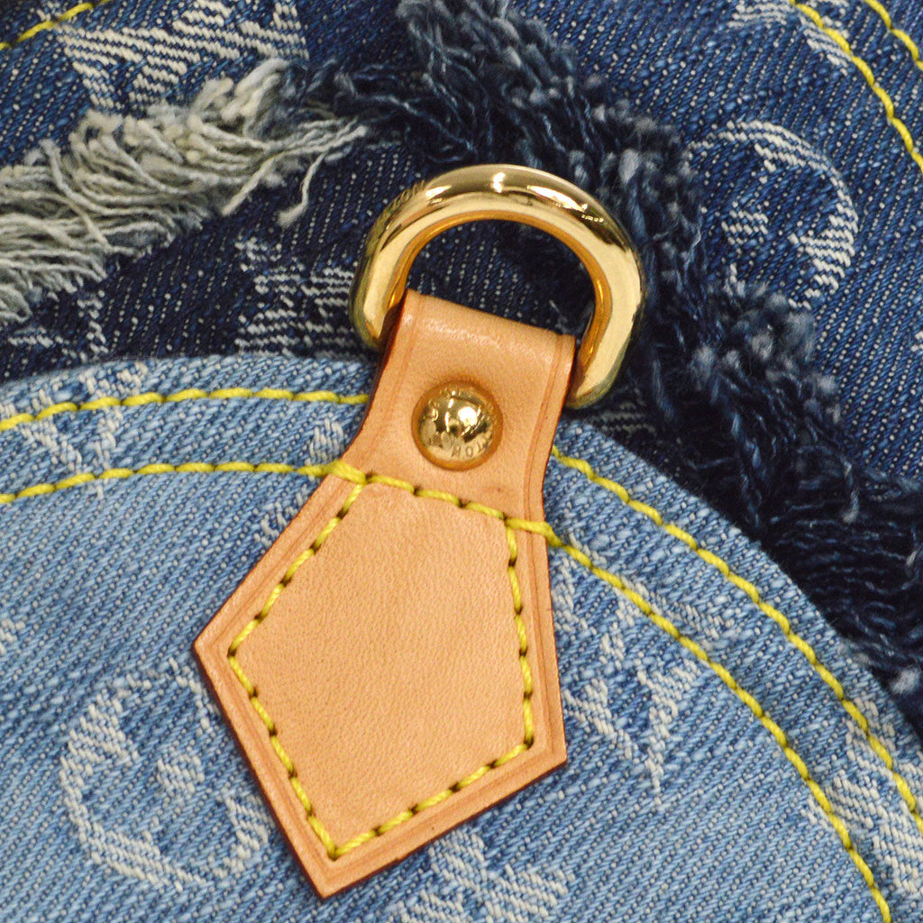 LOUIS VUITTON POUCHY HANDBAG MONOGRAM DENIM PATCHWORK M95382