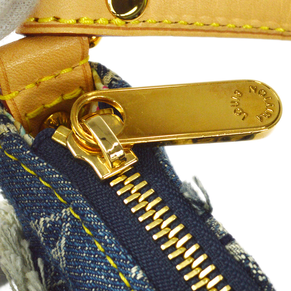LOUIS VUITTON POUCHY HANDBAG MONOGRAM DENIM PATCHWORK M95382