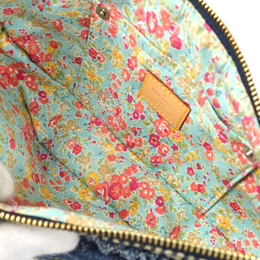 LOUIS VUITTON POUCHY HANDBAG MONOGRAM DENIM PATCHWORK M95382