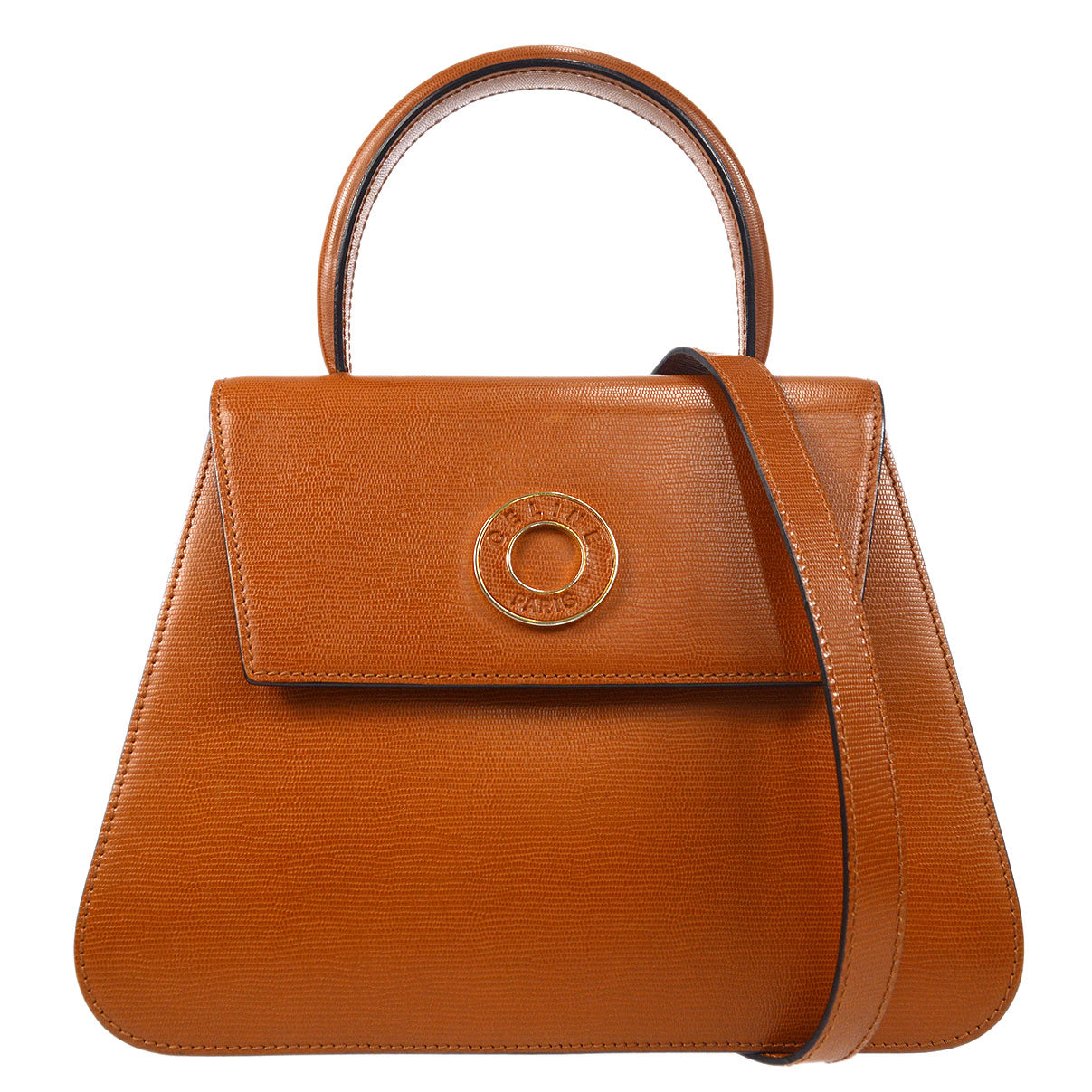 CELINE 2way Shoulder Handbag Brown