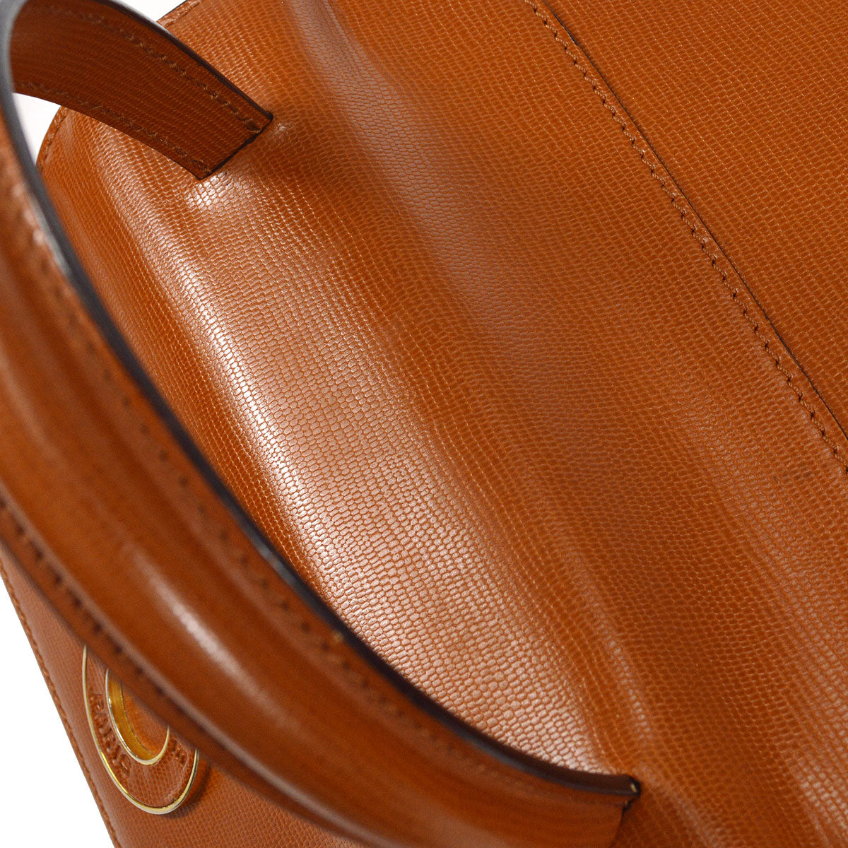 CELINE 2way Shoulder Handbag Brown