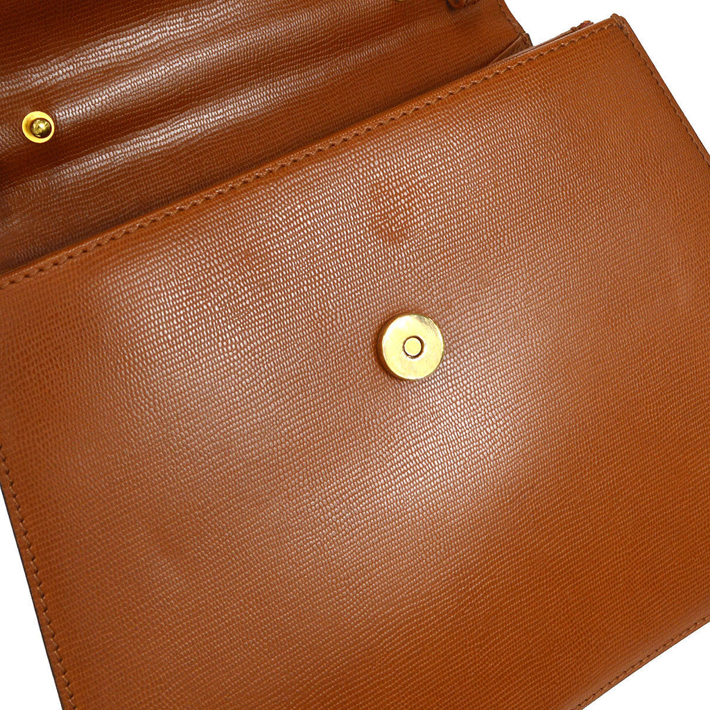 CELINE 2way Shoulder Handbag Brown