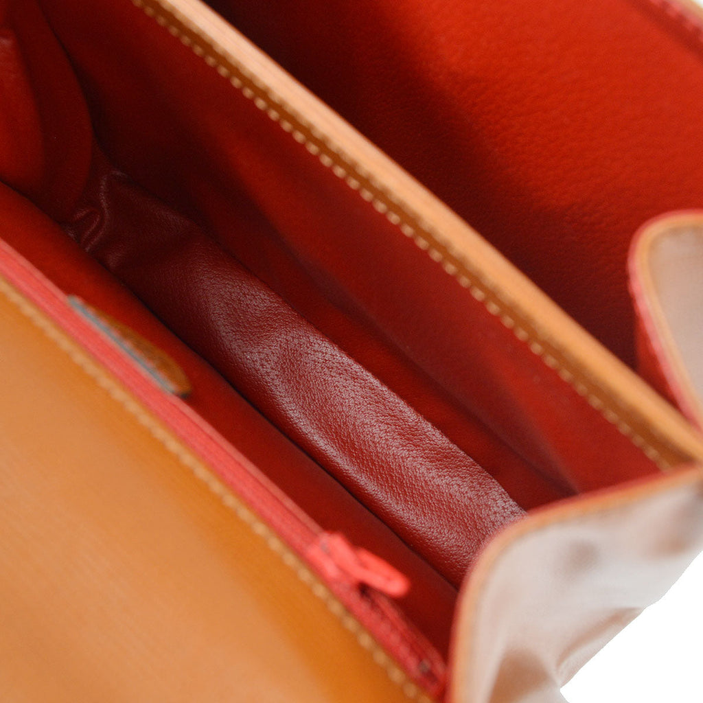 CELINE 2way Shoulder Handbag Brown