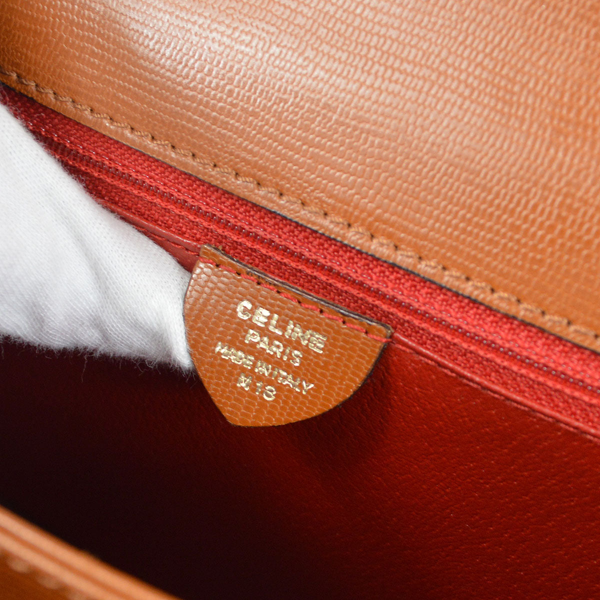 CELINE 2way Shoulder Handbag Brown