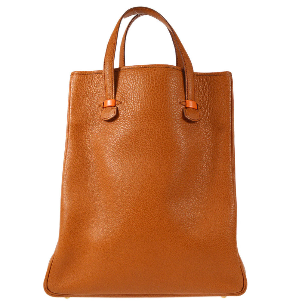 HERMES Galop Hand Tote Bag Buffalo Fauve