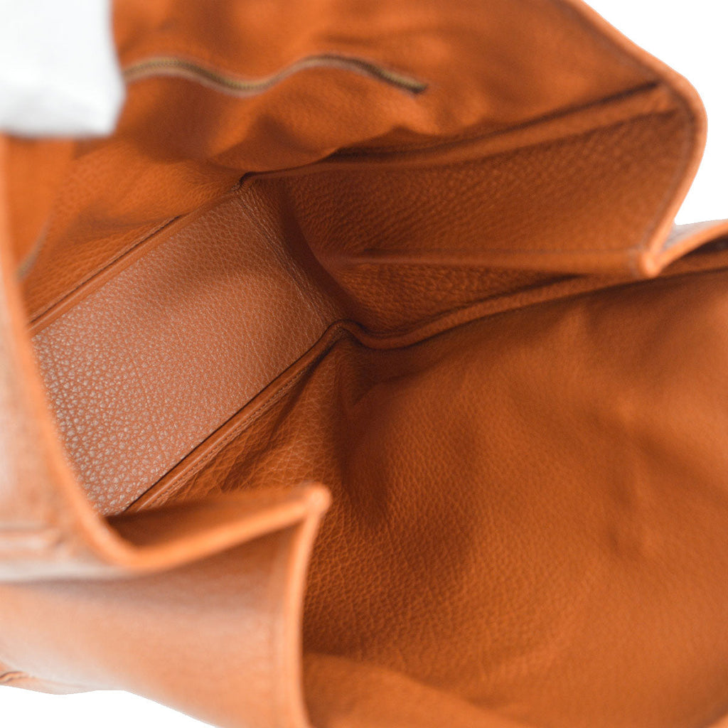 HERMES Galop Hand Tote Bag Buffalo Fauve