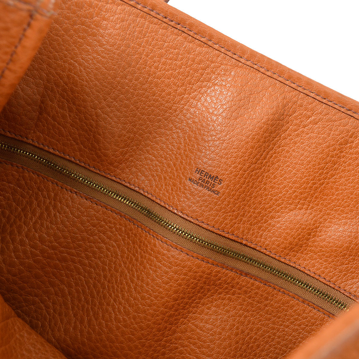 HERMES Galop Hand Tote Bag Buffalo Fauve