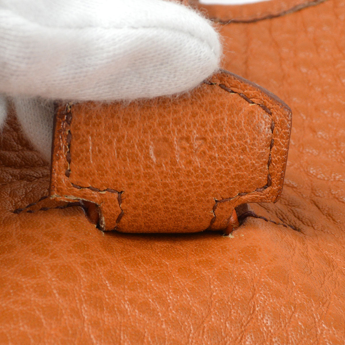 HERMES Galop Hand Tote Bag Buffalo Fauve