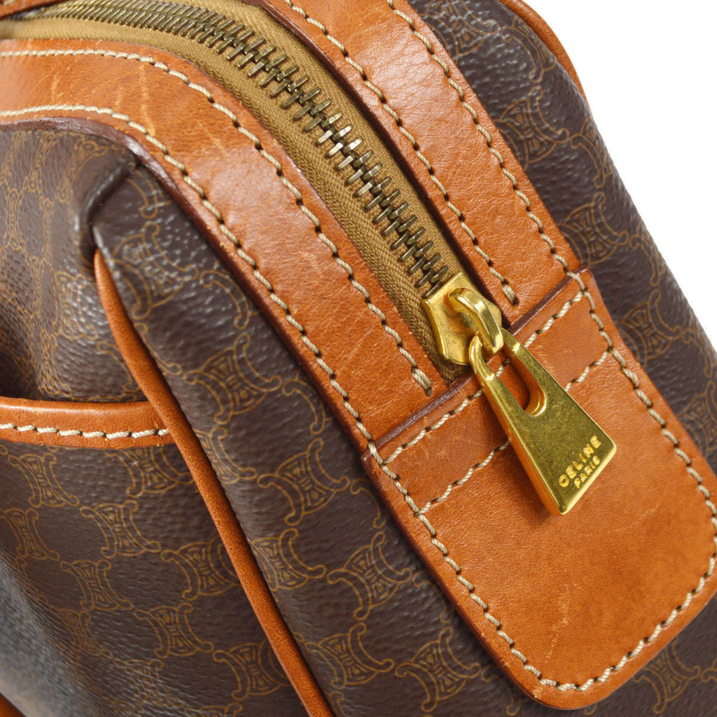 CELINE Macadam Handbag Brown