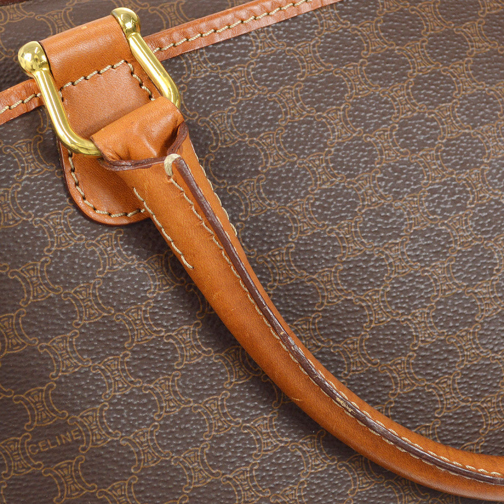 CELINE Macadam Handbag Brown