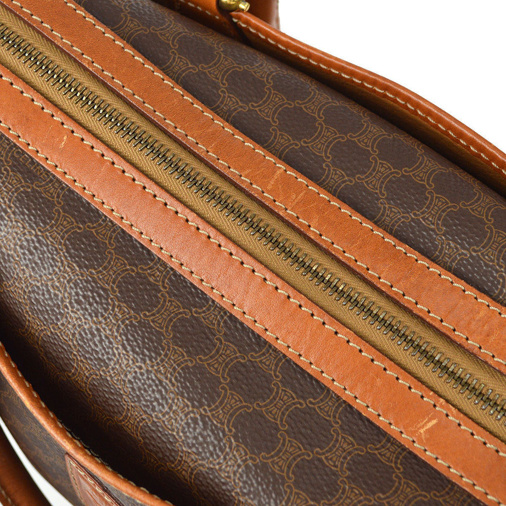 CELINE Macadam Handbag Brown