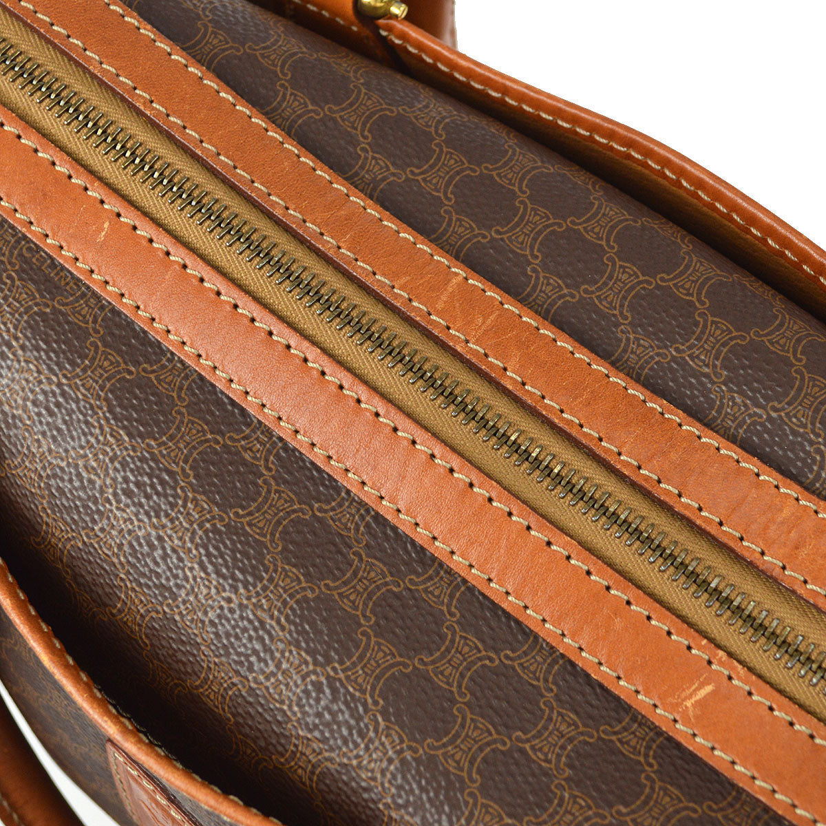CELINE Macadam Handbag Brown
