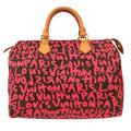 LOUIS VUITTON SPEEDY 30 HANDBAG MONOGRAM GRAFFITI FUCHSIA