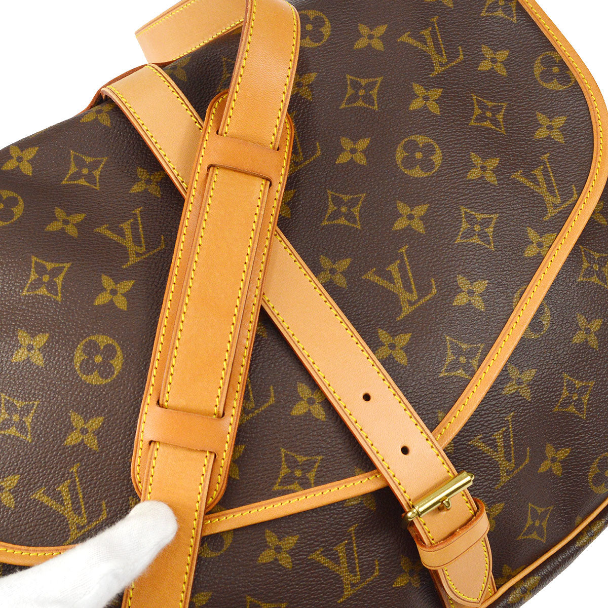 LOUIS VUITTON SAUMUR 35 SHOULDER BAG MONOGRAM