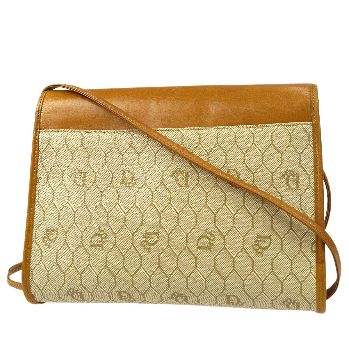 Christian Dior Honeycomb Shoulder Bag Beige