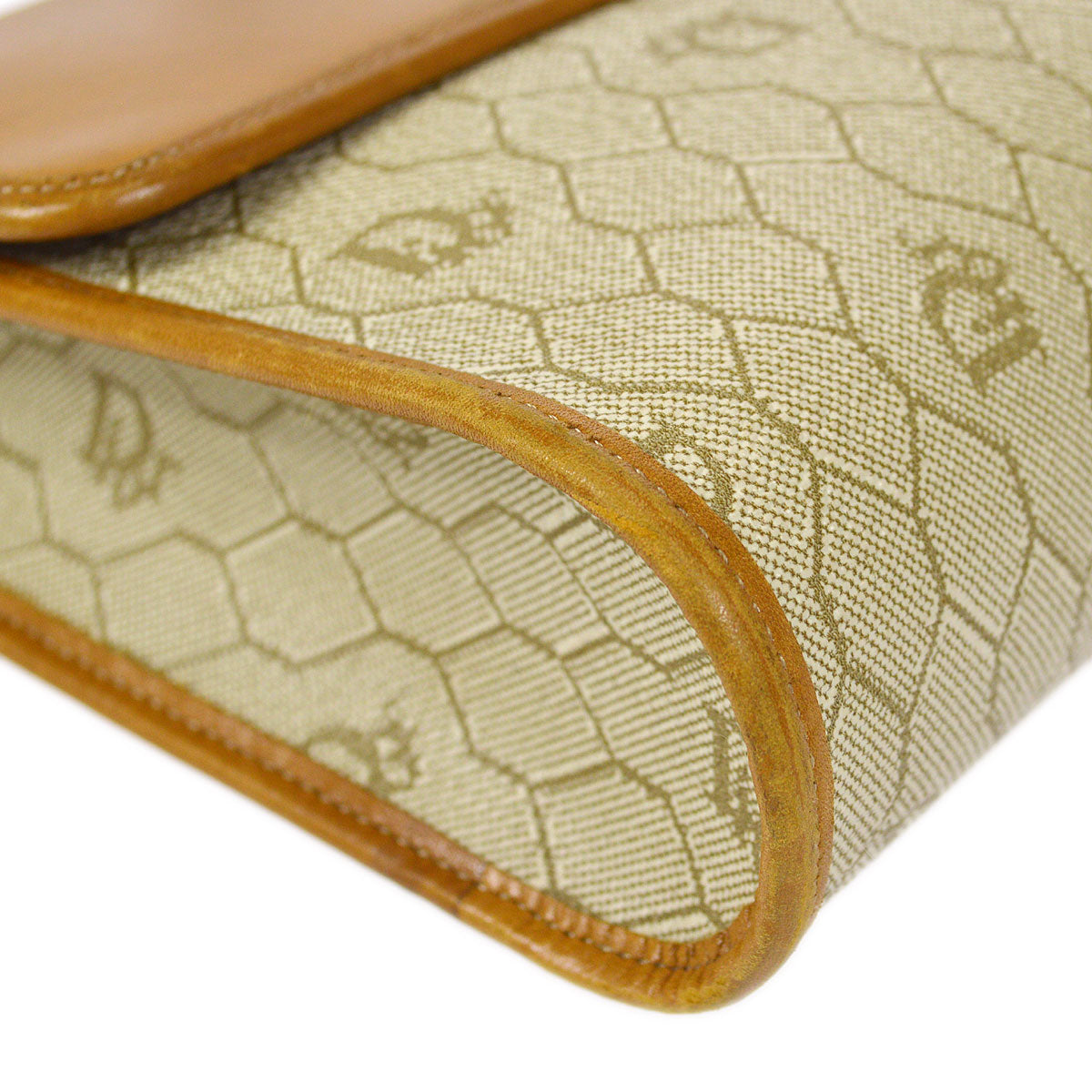 Christian Dior Honeycomb Shoulder Bag Beige