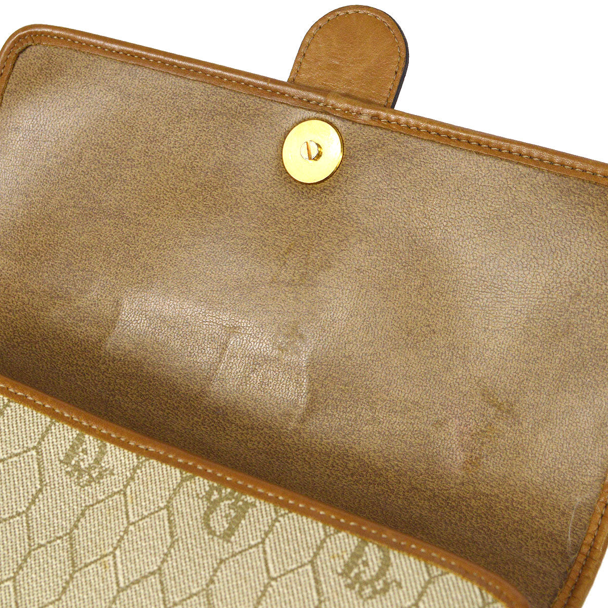 Christian Dior Honeycomb Shoulder Bag Beige
