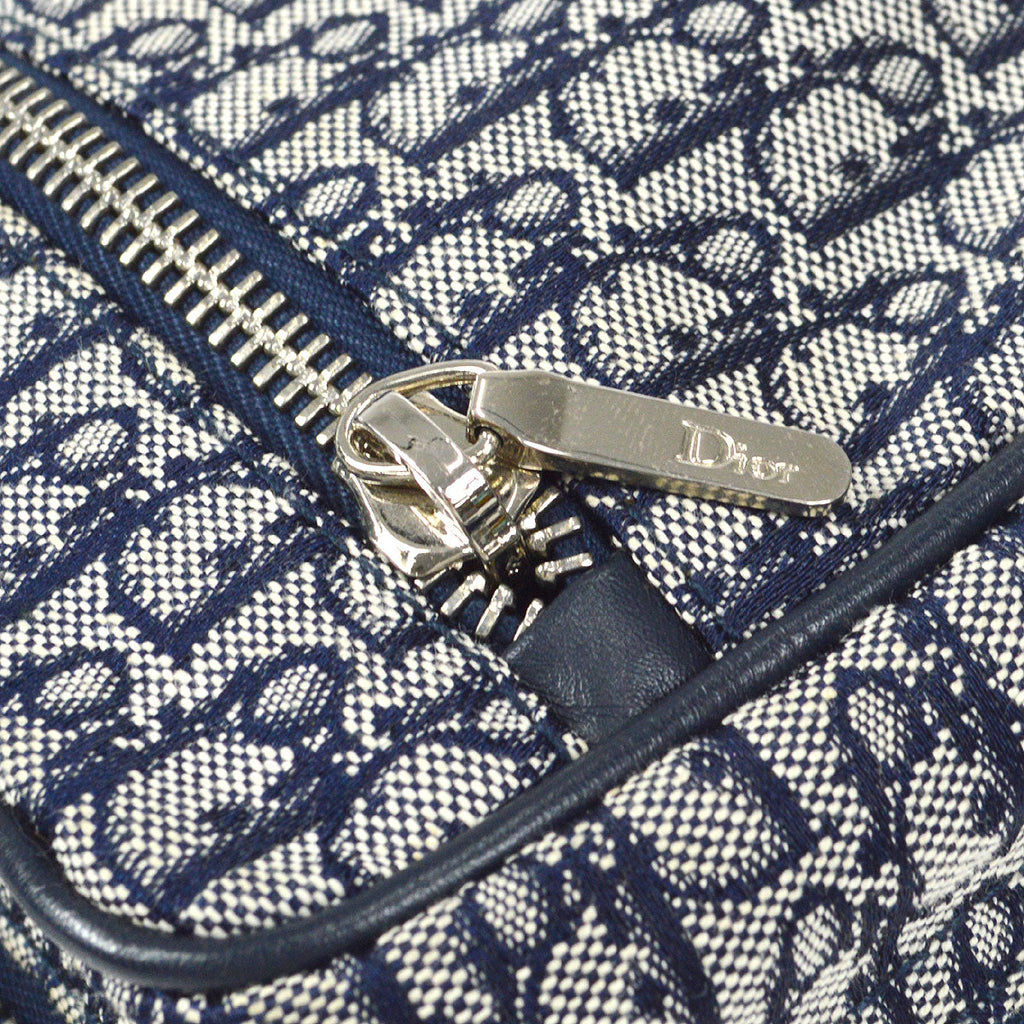 Christian Dior Trotter Cosmetic Handbag Navy