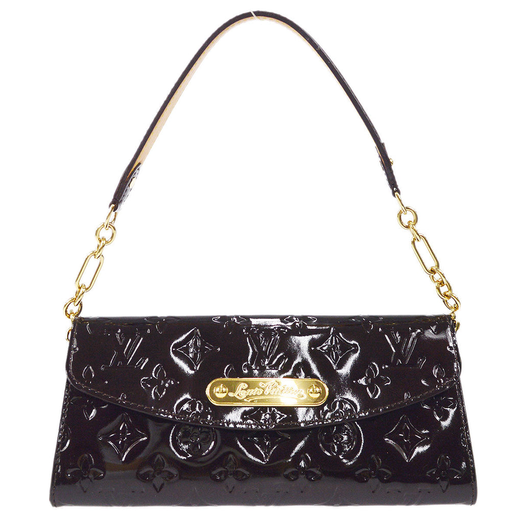 LOUIS VUITTON SUNSET BLUEBIRD HANDBAG VERNIS AMARANTH