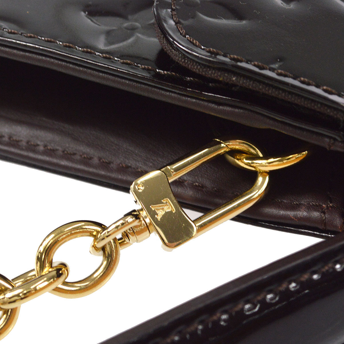 LOUIS VUITTON SUNSET BLUEBIRD HANDBAG VERNIS AMARANTH