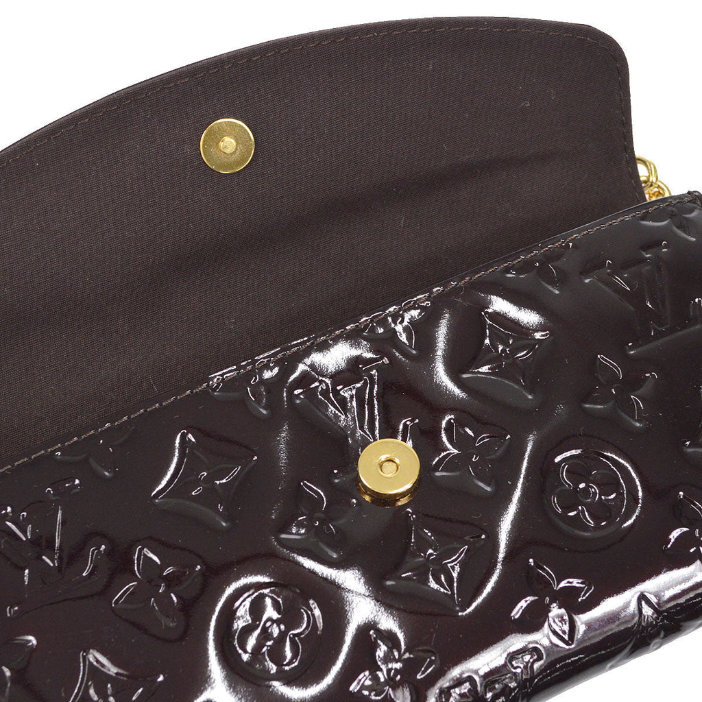 LOUIS VUITTON SUNSET BLUEBIRD HANDBAG VERNIS AMARANTH